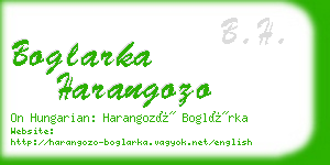 boglarka harangozo business card